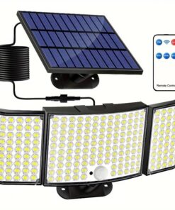 solar-powered-led-security-light-with-motion-sensor-and-three-adjustable-panels