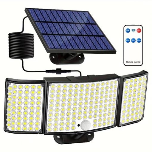 solar-powered-led-security-light-with-motion-sensor-and-three-adjustable-panels