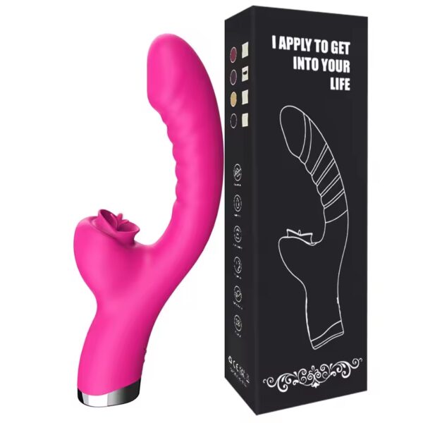 2-in-1 Licking & G-Spot Vibrator – Realistic Tongue Action - Image 10