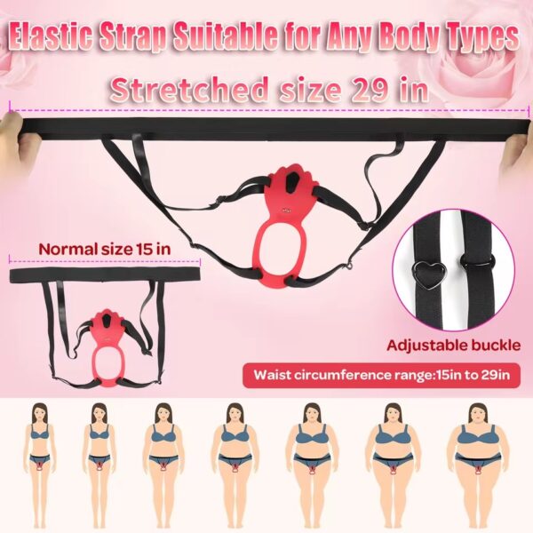 Smart APP Remote Control Panty Vibrator – Clitoral Stimulator & Adjustable Penis Ring for Couples - Image 3