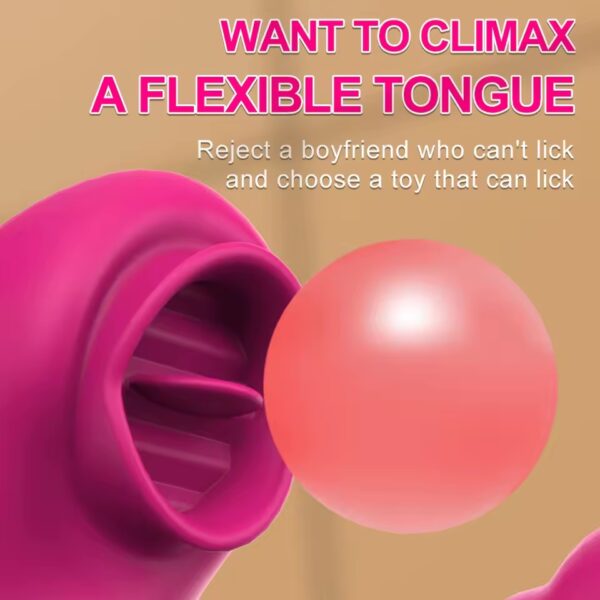 2-in-1 Licking & G-Spot Vibrator – Realistic Tongue Action - Image 4