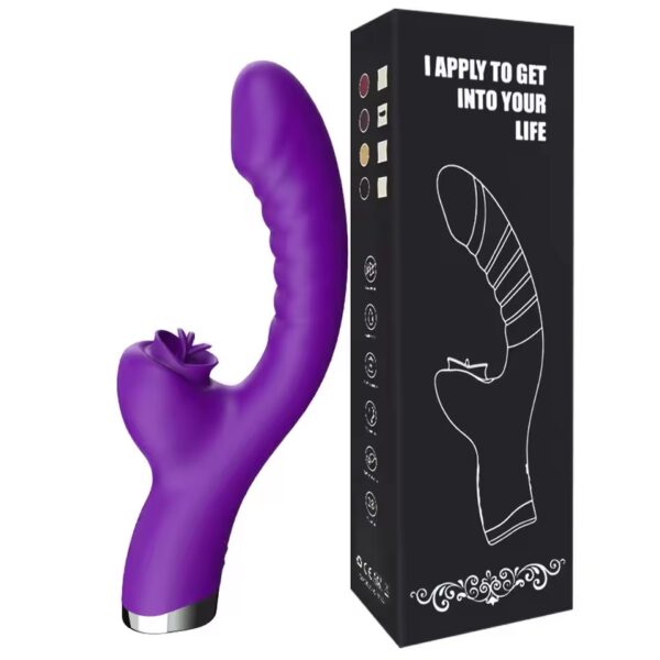 2-in-1 Licking & G-Spot Vibrator – Realistic Tongue Action - Image 7
