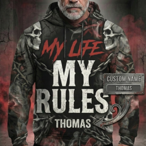 Alternative view of "My Life - Not Your Business" Grim Reaper Skull (1976)  - Personalized Birthday Edition